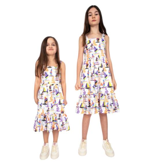 NWT! Tanya Taylor Mini Gia Sailboat Dress - Size Medium (8-9 Years) - Picture 5 of 10
